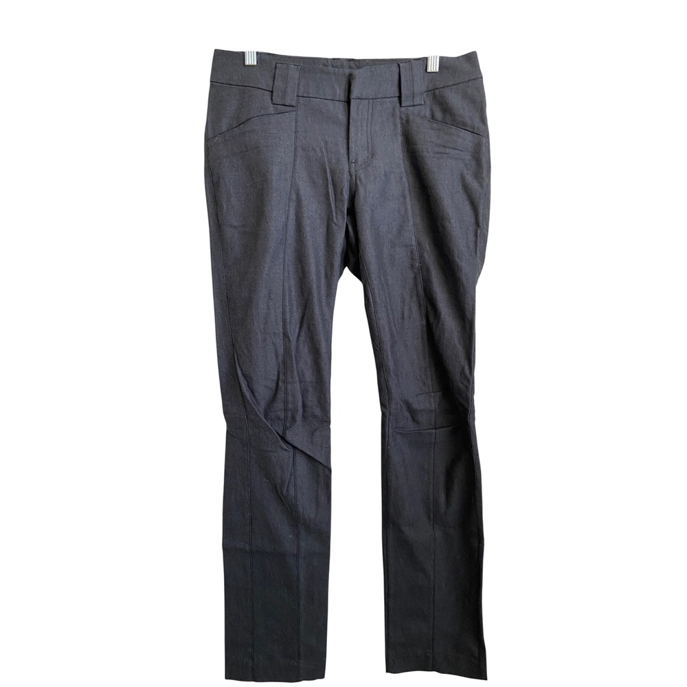 Arcteryx Womens Trim Fit Cotton Wool Blend Articulated Pants Charcoal Grey 6